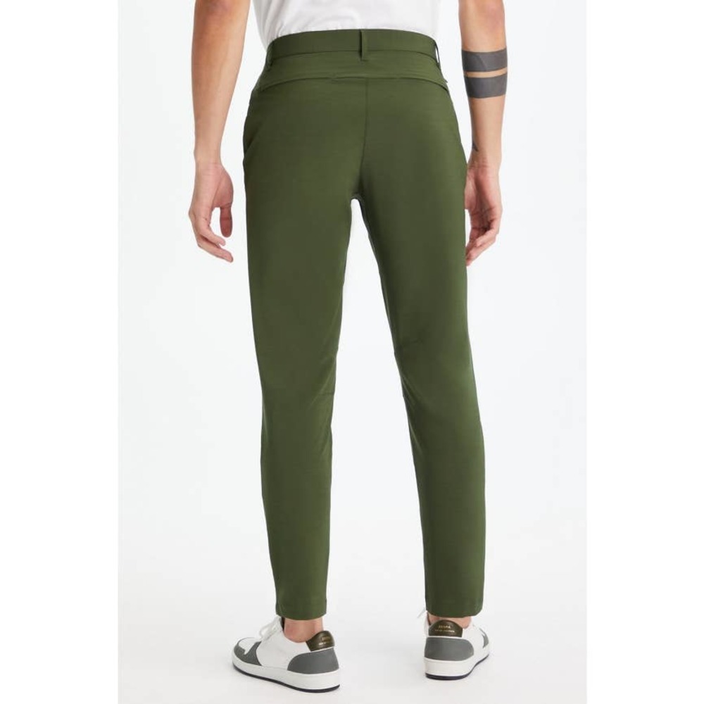 New Fabletics Mens The Only Pant Modern Slim Fit Olive Green size L - Picture 2 of 11
